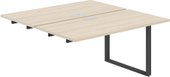 Стол Norden Приставка 280x143.8x75 AG.125.AR.L.72.AN (антрацит/серебро/акация равелло)