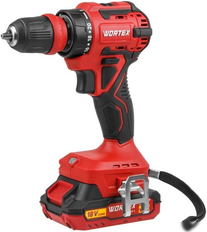 Дрель-шуруповерт Wortex BD 2025 LiSET ALL1 XLT 1325844 (с 2-мя АКБ, кейс)