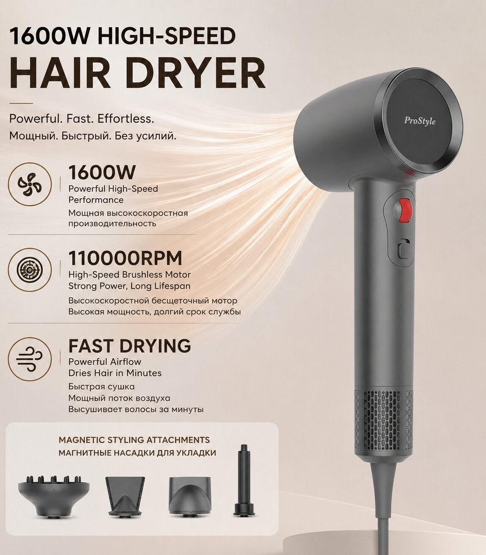 Фен PROstyle MK-6185