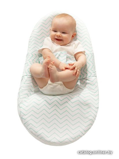 Матрас-кокон Amarobaby Premium Form 74х42х14 (белый/голубой)