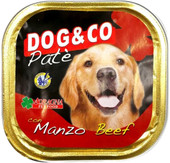 Консервированный корм для собак Adragna Dog&Co паштет из говядины 300 г