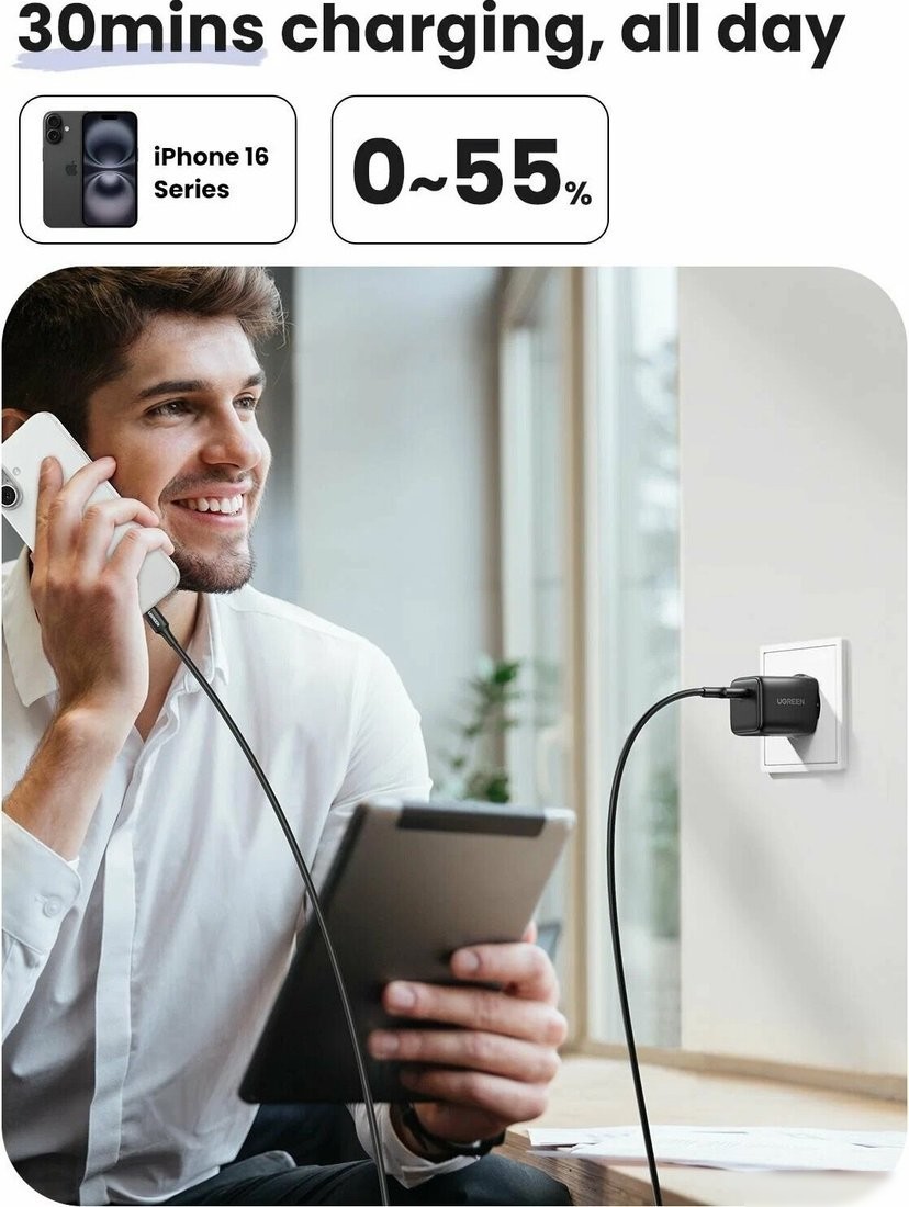 Сетевое зарядное Ugreen X513 65012 USB Type-C