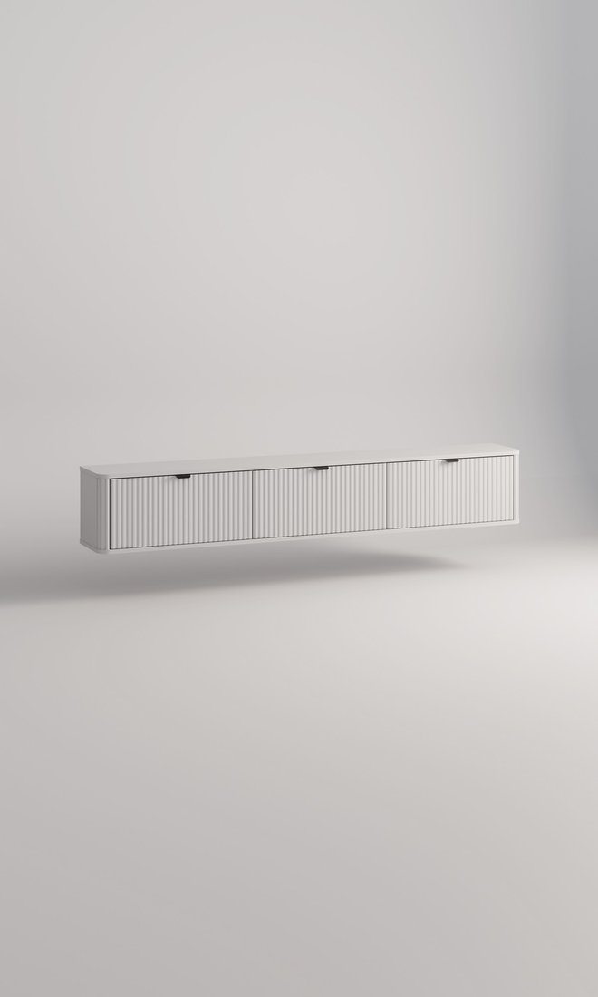 Тумба Arvento Rondo навесная 3D-187 (белый/эко джелато)
