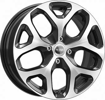 Литые диски K&K КС869 16x6.5" 4x100мм DIA 60.1мм ET 50мм Алмаз черный