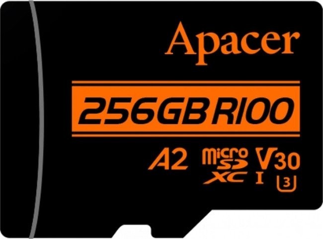 Карта памяти Apacer microSDXC AP256GMCSX10U8-R 256GB (с адаптером)