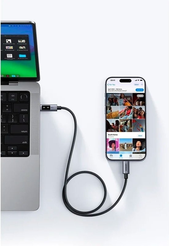 Кабель Ugreen L509 35513 USB Type-C - USB Type-C (3 м, серый)