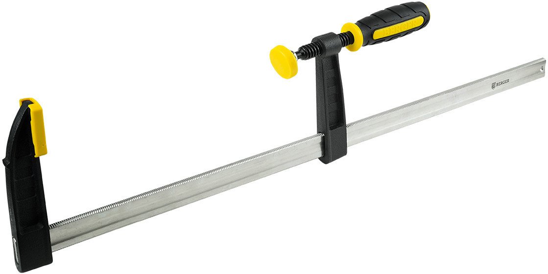 Струбцина Berger F-образная 80x500мм, зажим до 270кг BG1938