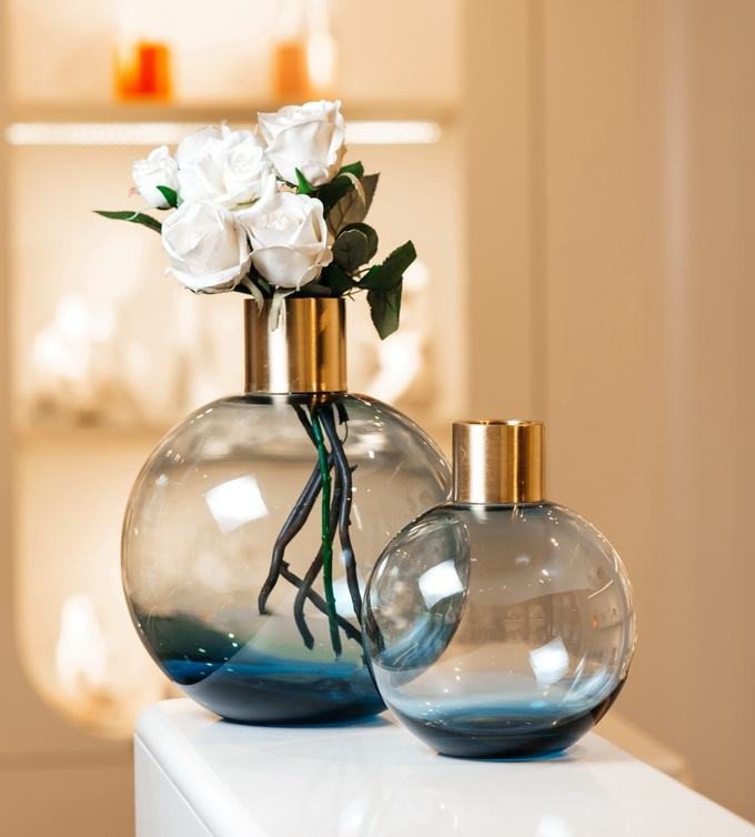 Ваза Andrea Fontebasso Glass Design Bubble GD5VSA62359 (синий)