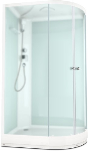 Душевая кабина Domani-Spa Delight 128 120x80 L (сатин-матированное стекло/белый)
