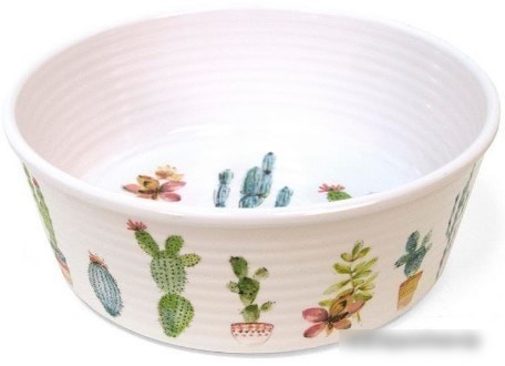 Миска TarHong Cactus PDR5067PBSC (белый с рисунком)