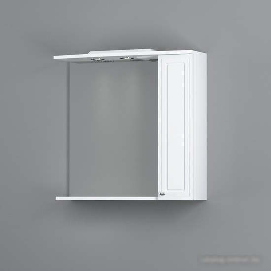 AM.PM Шкаф с зеркалом Palace One 75 M41MPR0751WG (правый,белый глянец)