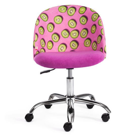 Кресло TetChair Melody Botanica 06 kiwi/138 (ткань/флок, фиолетовый)