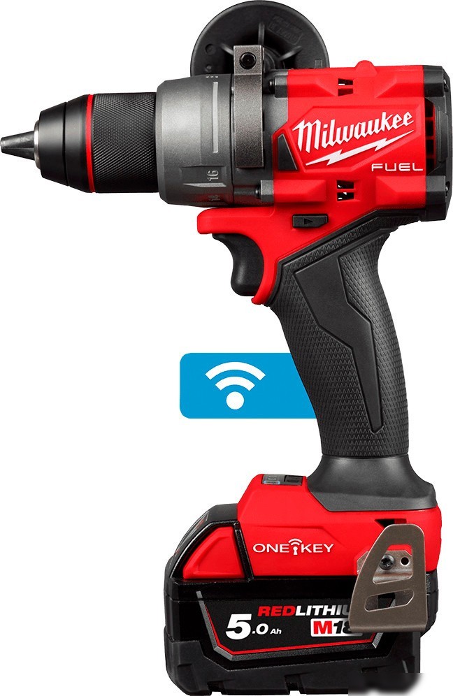 Дрель-шуруповерт Milwaukee M18 FUEL M18ONEDD3-502X 4933492802 (с 2-мя АКБ 5 Ач, кейс)