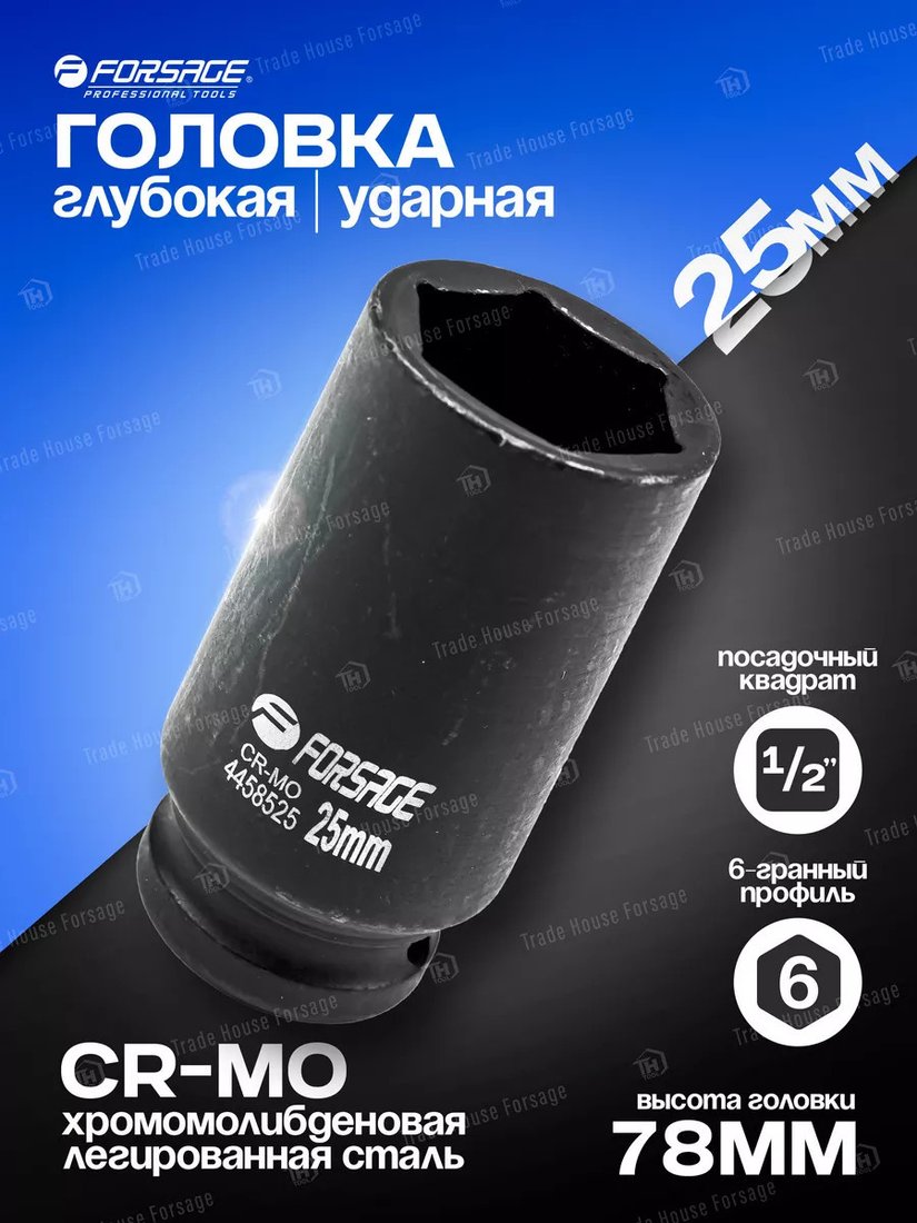 Головка слесарная FORSAGE F-4458525 (4753)