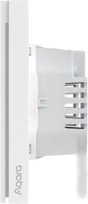 Выключатель Aqara Smart Wall Switch H1 двухклавишный без нейтрали (серый)
