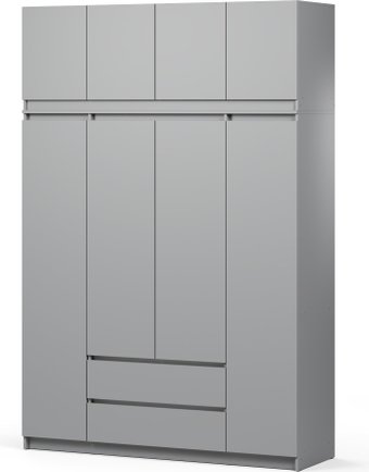 Шкаф распашной Soma ШК-4 160-235 (серый)