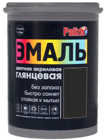 Краска Palizh Глянцевая 1 кг (черный)