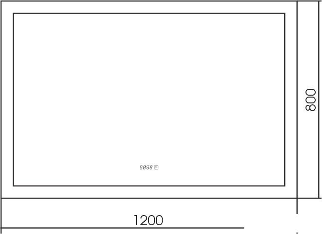 Silver Mirrors Зеркало Норма 120x80 LED-00002458