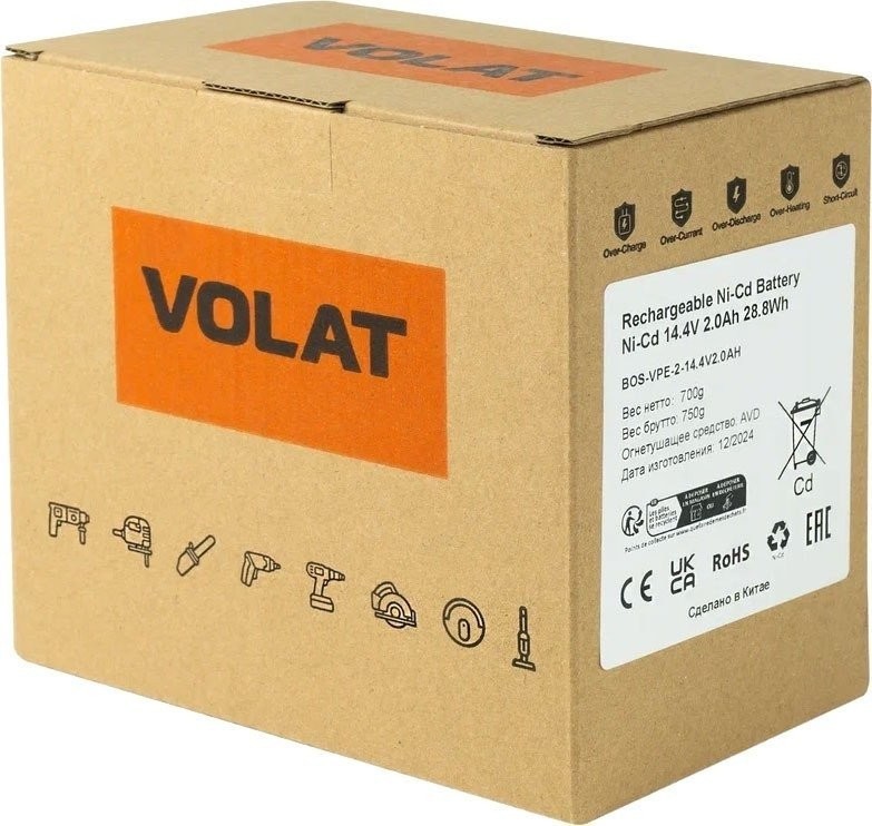 Аккумулятор VOLAT VT-BOS-VPE-2-14.4V2.0AH (14.4В/2 Ah)