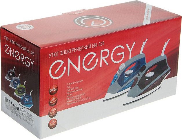 Утюг Energy EN-328 (серый/бордовый)
