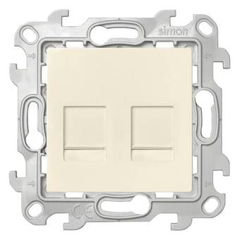 Розетка компьютерная Simon 2450593-031 (слоновая кость)
