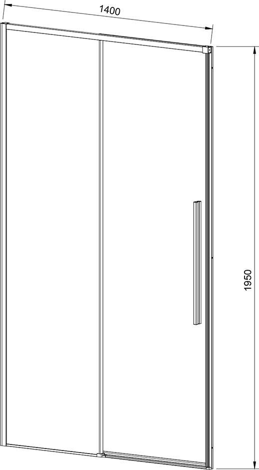 Душевая дверь Vincea Slim-N VDS-4SN140CLGM