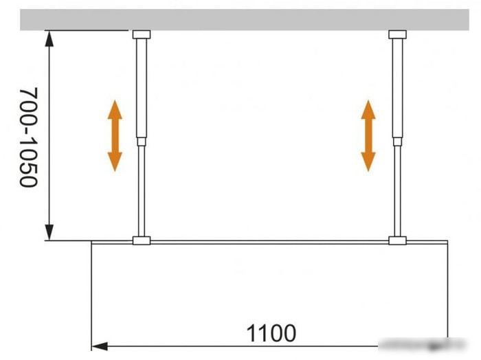 Душевая стенка Cezares LIBERTA-L-2-110-GR-Cr