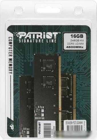 Оперативная память Patriot Signature Line 2x16ГБ DDR5 5600 МГц PSD532G5600K