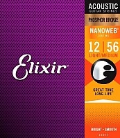 Струны для гитары Elixir Strings 16077 12-56