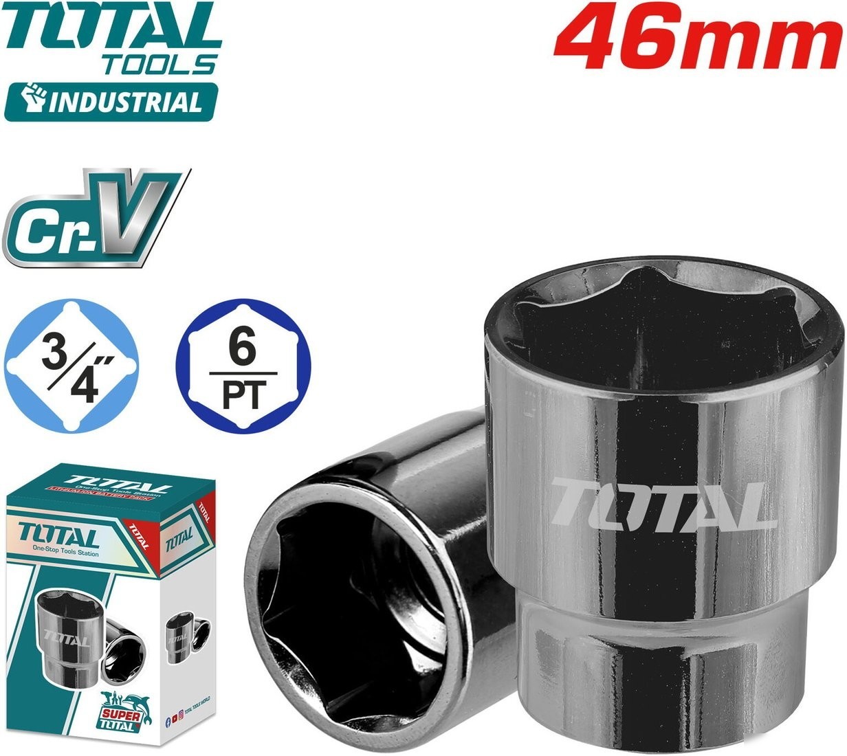 Головка слесарная Total THHAST34461