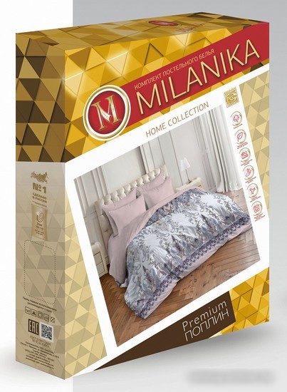 Постельное белье Milanika Латифа Евро (поплин)