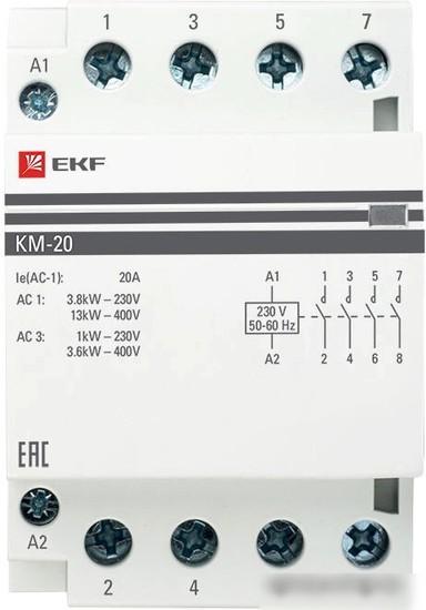 Контактор EKF PROxima KM-3-20-40