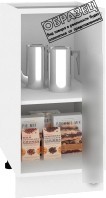 Шкаф напольный Кортекс-мебель Корнелия Лира НШ40р без столешницы (оникс)