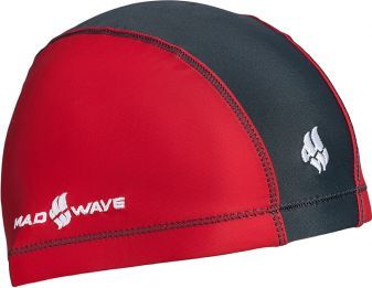 Шапочка для плавания Mad Wave Lycra Doutone (красный)