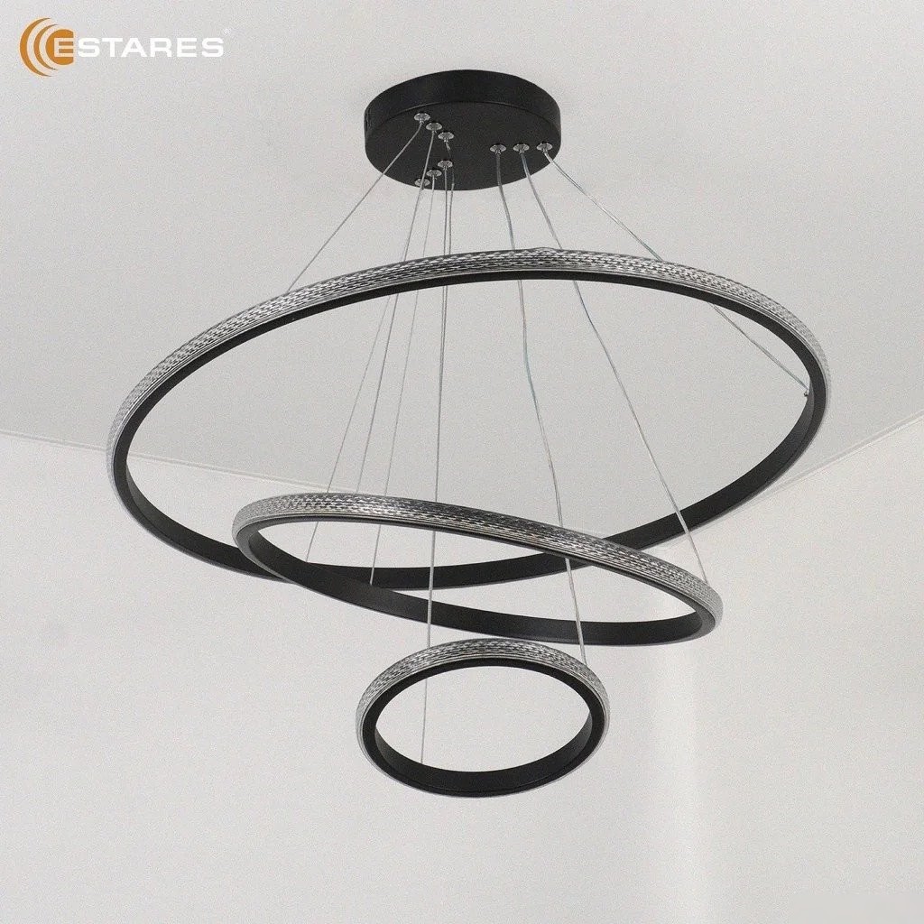 Подвесная люстра Estares Akrilika slim 70W 3R-APP-600x1100-BLACK/CLEAR-220-IP20
