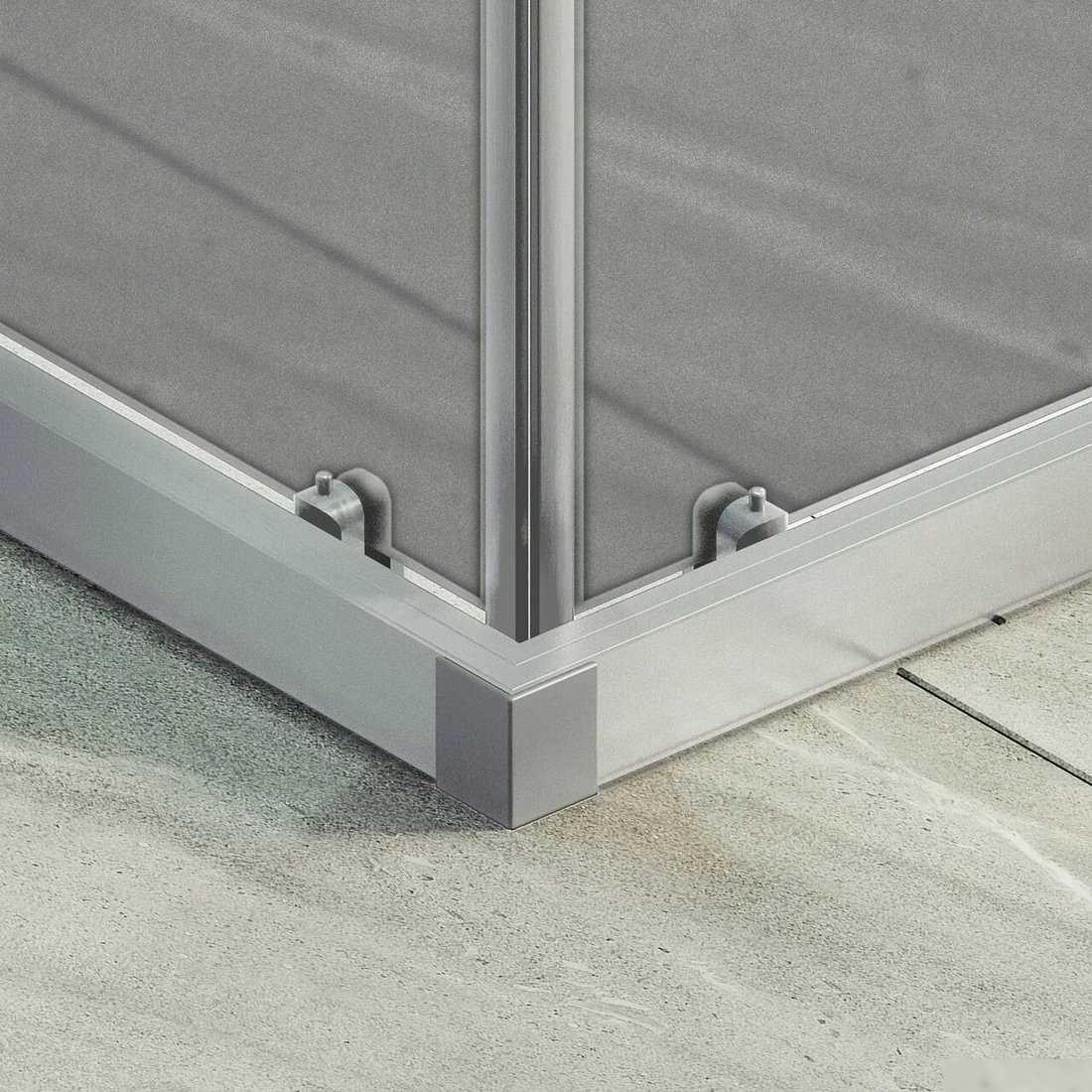 Душевой уголок MaybahGlass MGY-1329-5 (графит матовый стекло/хром матовый)