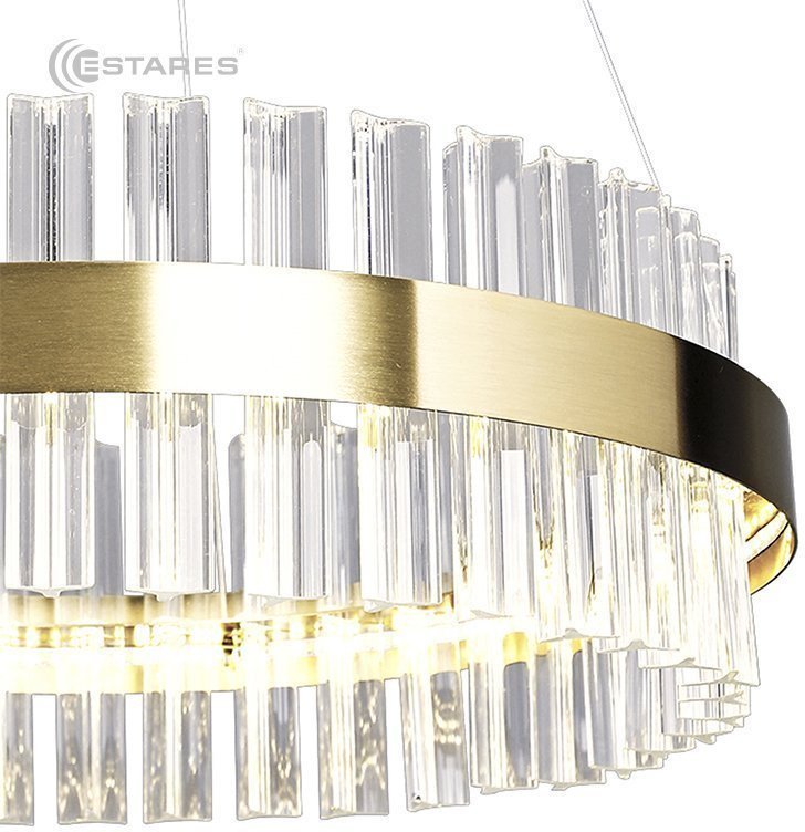 Подвесная люстра Estares Sofia 100W R-APP-500x1000-Gold/Clear-220-IP20_Ч