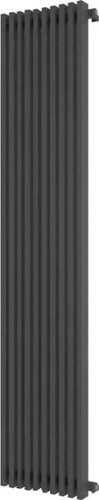 Стальной трубчатый радиатор Faberg Sabron 1 (10 секций, черный матовый RAL-9005)