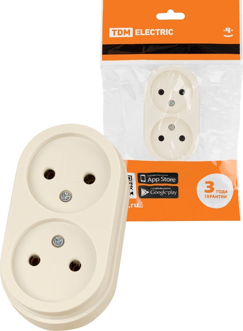 Розетка TDM Electric Ретро SQ1806-0530 (слоновая кость)