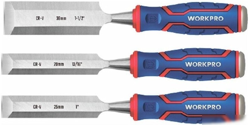Набор стамесок Workpro WP201301 (3 предмета)