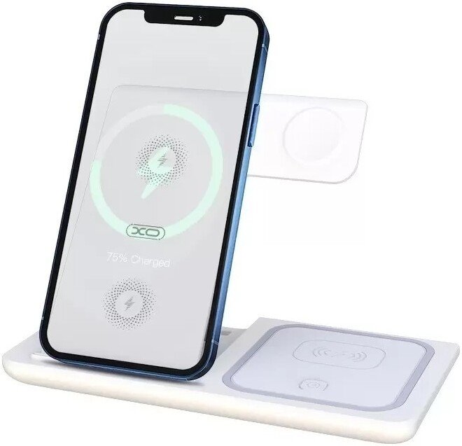 Беспроводное зарядное XO WX023 15W (белый)