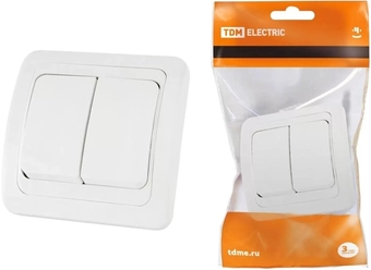Выключатель TDM Electric Валдай SQ1804-0002 (белый)