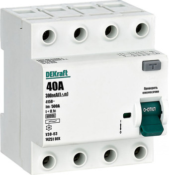 Устройство защитного отключения Schneider Electric DEKraft УЗО-03 14251DEK