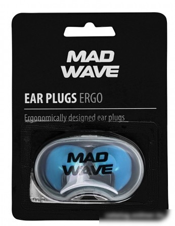 Беруши для плавания Mad Wave Ergo (синий)