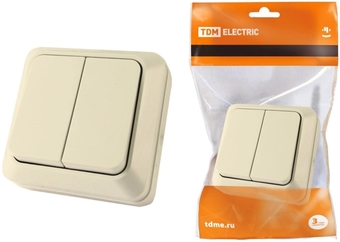 Выключатель TDM Electric Ладога SQ1801-0004 (слоновая кость)