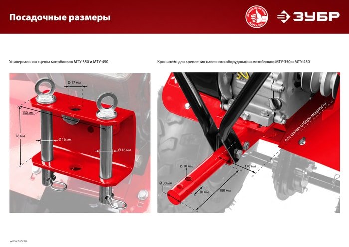 Мотоблок Зубр МТУ-450