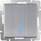 Выключатель Werkel WL02-SW-1G-LED (глянцевый никель)