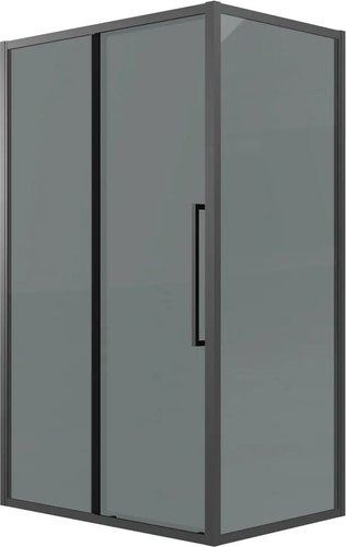 Душевой уголок Grossman Cosmo 100х100х195 120.K33.02.1010.21.10 (черный матовый/стекло тонированное)