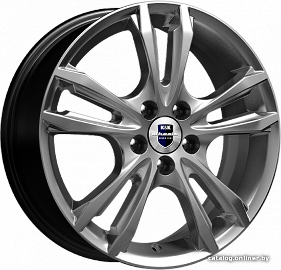 Литые диски K&K Samara 16x6" 4x100мм DIA 54.1мм ET 49мм Дарк платинум Литые диски K&K Samara 16x6" 4x100мм DIA 54.1мм ET 49мм Дарк платинум