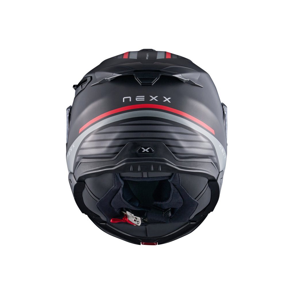 Мотошлем Nexx Helmets X.Lifetour Globe (M, черный/красный)